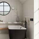 Multipresa Da Incasso Scatola 503 Nero, 2 Prese Schuko Universale P40 + 2 Prese Bipasso Italiano 10/16A