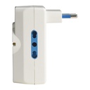 Multipresa Adattatore con Interruttore Spina 10A, 2 Prese Bipasso 10A/16A, 1 Presa Schuko Universale, 2 USB A 5V/3A 250V Max 1500W