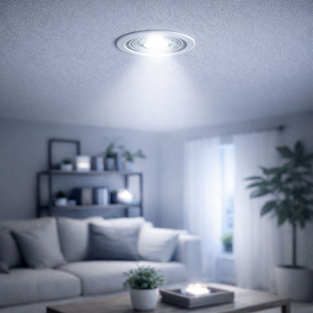 Lampada Led GU10 10W 1300LM Angolo Stretto 38 Gradi Bianco Freddo 6500K 220V D50X58mm