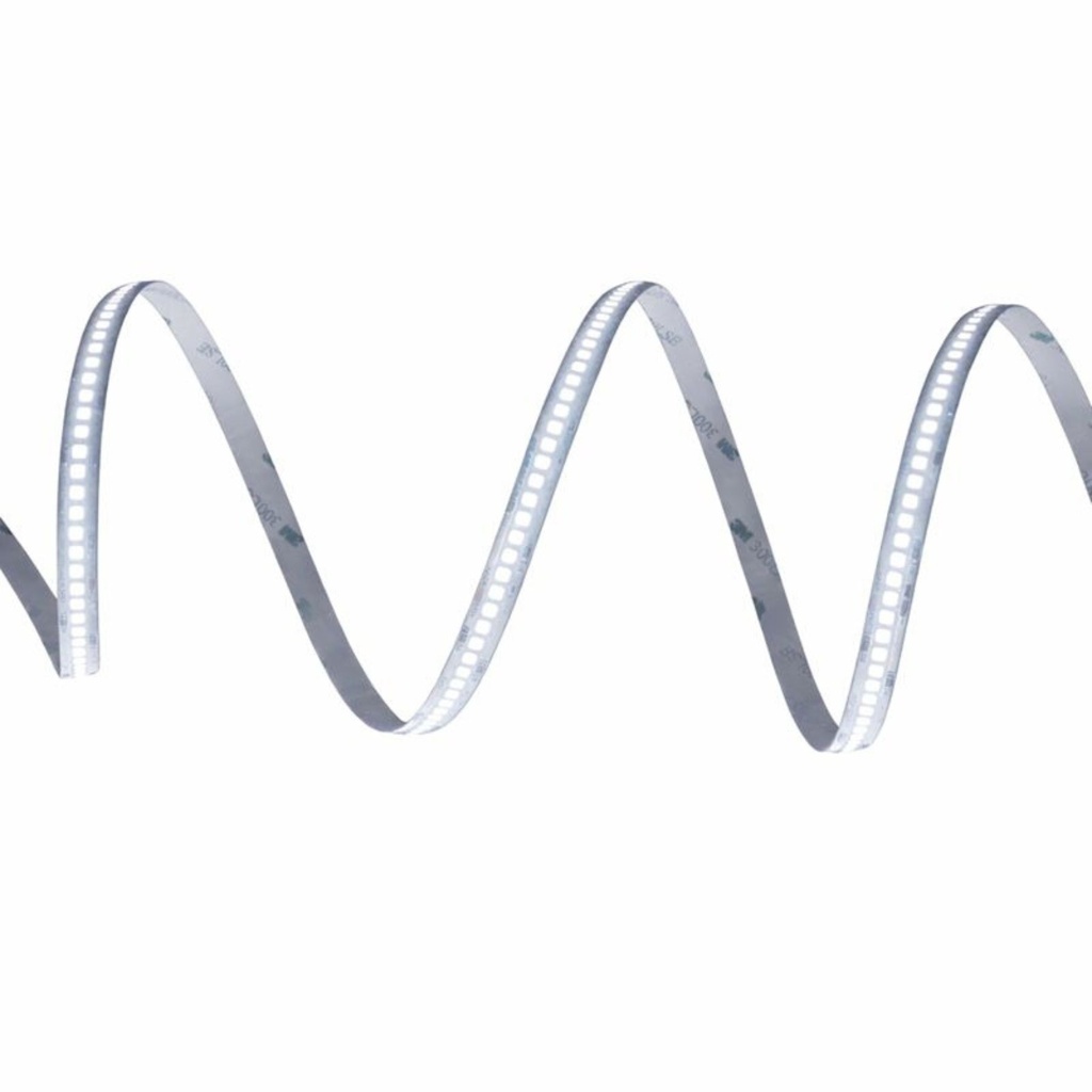Striscia LED SMD 2835 24V, 5 Metri, Larga 10mm, Freddo 6500K, Super Luminoso 24W/M 4000LM/M 160LM/W 240SMD/M, Dimmerabile PWM, Tagliabile ogni 33mm, IP20, CRI>80