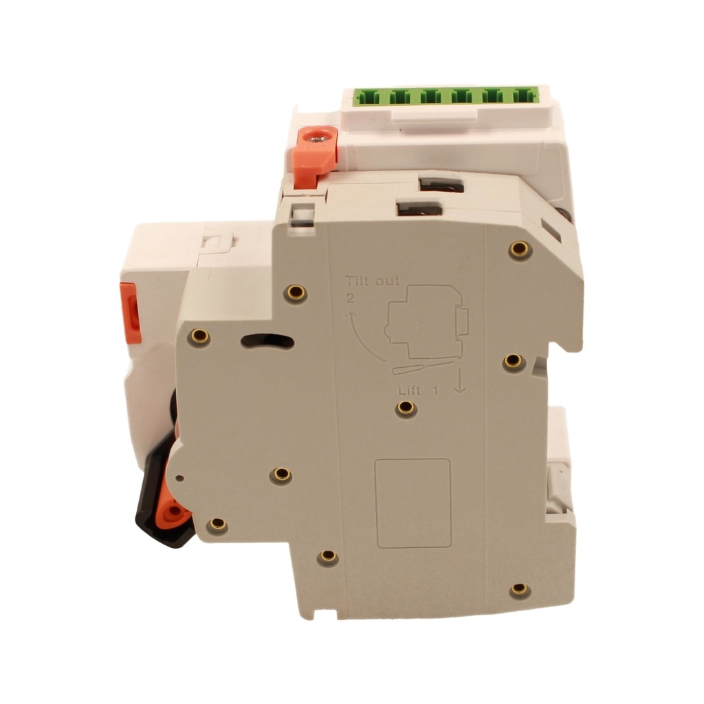 MCB Interruttore Magnetotermico Con Riarmo Automatico, Curva B 1P+N 2M 6000A B32A AC 230V PN8H, 3 Tentativi (10s/60s/300s)