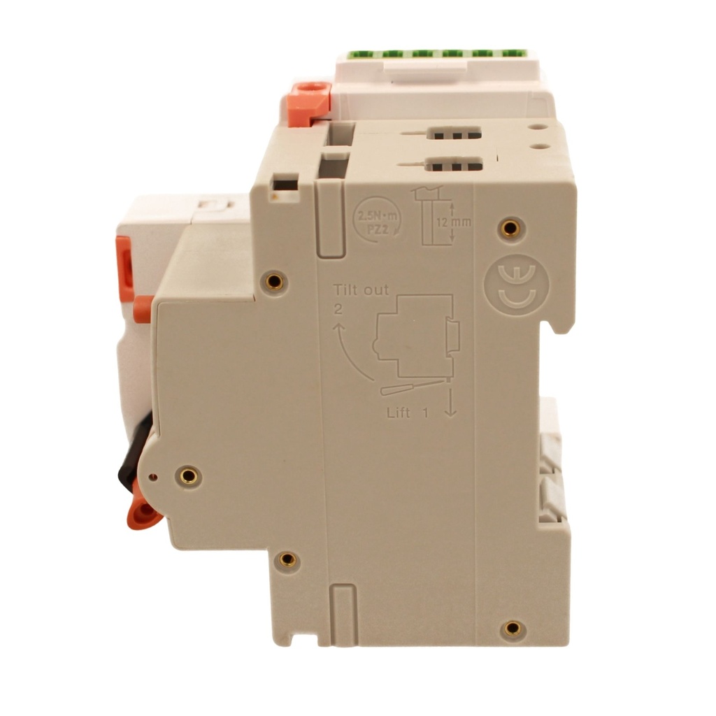 RCBO Interruttore Magnetotermico Differenziale Con Riarmo Automatico, Tipo A Curva B 2P Veri 3M 6000A 30mA, B40A  AC 230V IP20 PL8M2, 3 Tentativi (10s/60s/300s)