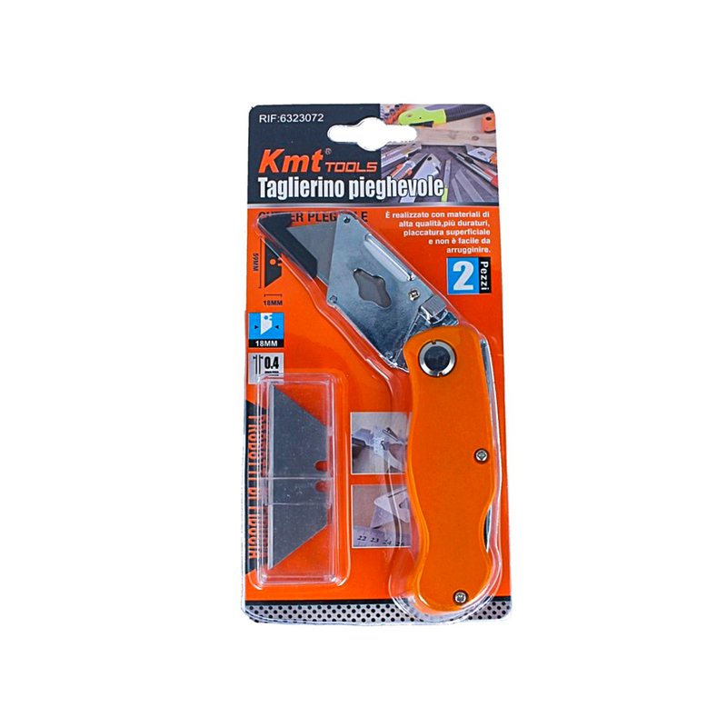 Taglierino Pieghevole Professionale Coltello Multiuso Tascabile + 5 Lama Forma T SK5