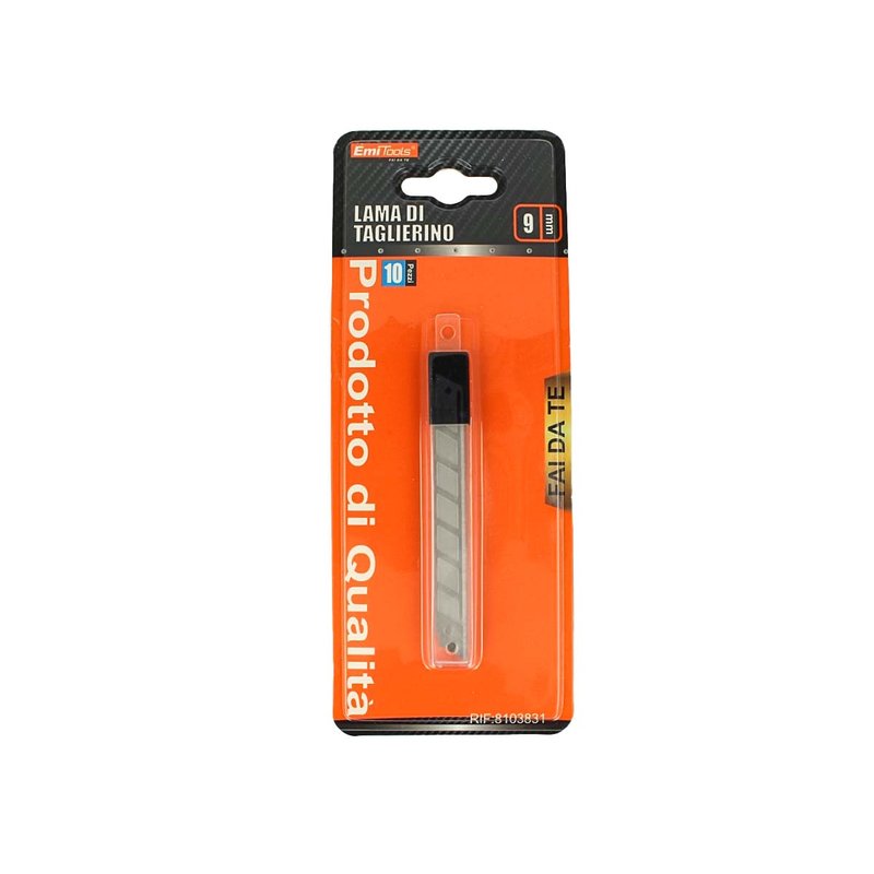 10 Pezzi Lame Di Ricambio 9mm Per Taglierino Universale