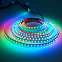 Striscia LED WS2815 RGB 12V 96 LED/m PCB Nero 3OZ 5m Indirizzabile con Adesivo 3M