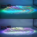 Striscia LED WS2815 RGB 12V 96 LED/m PCB Nero 3OZ 5m Indirizzabile con Adesivo 3M