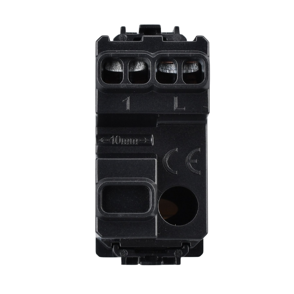 Pulsante 1P 16A 220V Con Disegno Campanello MBL Bianco 1M Compatibile Bticino Living Light