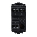 Deviatore 1P 16A 220V MBL Nero 1M Compatibile Bticino Living International BLN0801