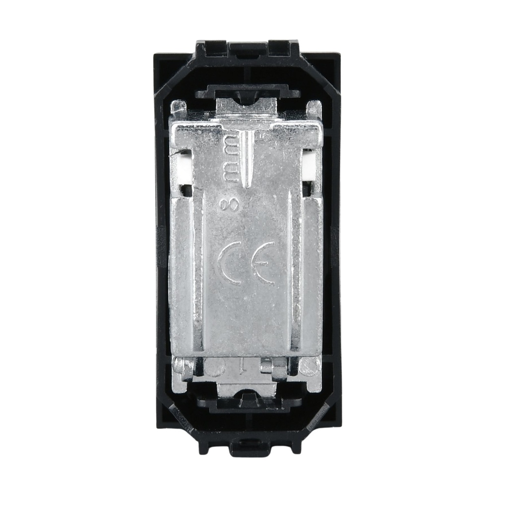 Connettore Presa TV Passante Maschio  MBL Nero 1M Compatibile Bticino Living International BLN2253