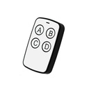 Telecomando Cancello Autoapprendente Frequenza 433Mhz Codice Fisso 4 Tasti Universale Colore Assortito