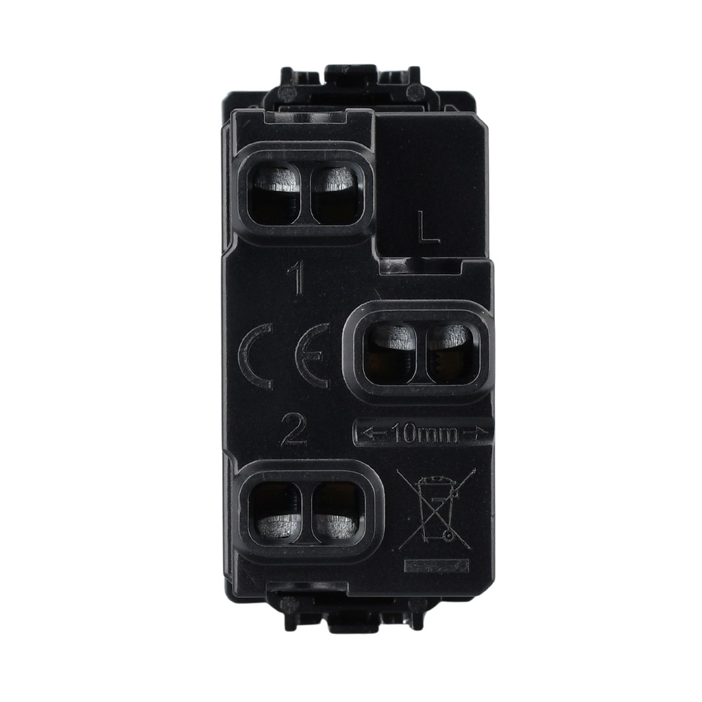 Commutatore 10A 220V Per Tapparelle MBL Bianco 1M Compatibile Bticino Living Light BLB1204