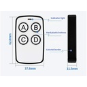 Telecomando Cancello Autoapprendente Frequenza 433Mhz Codice Fisso 4 Tasti Universale Colore Assortito