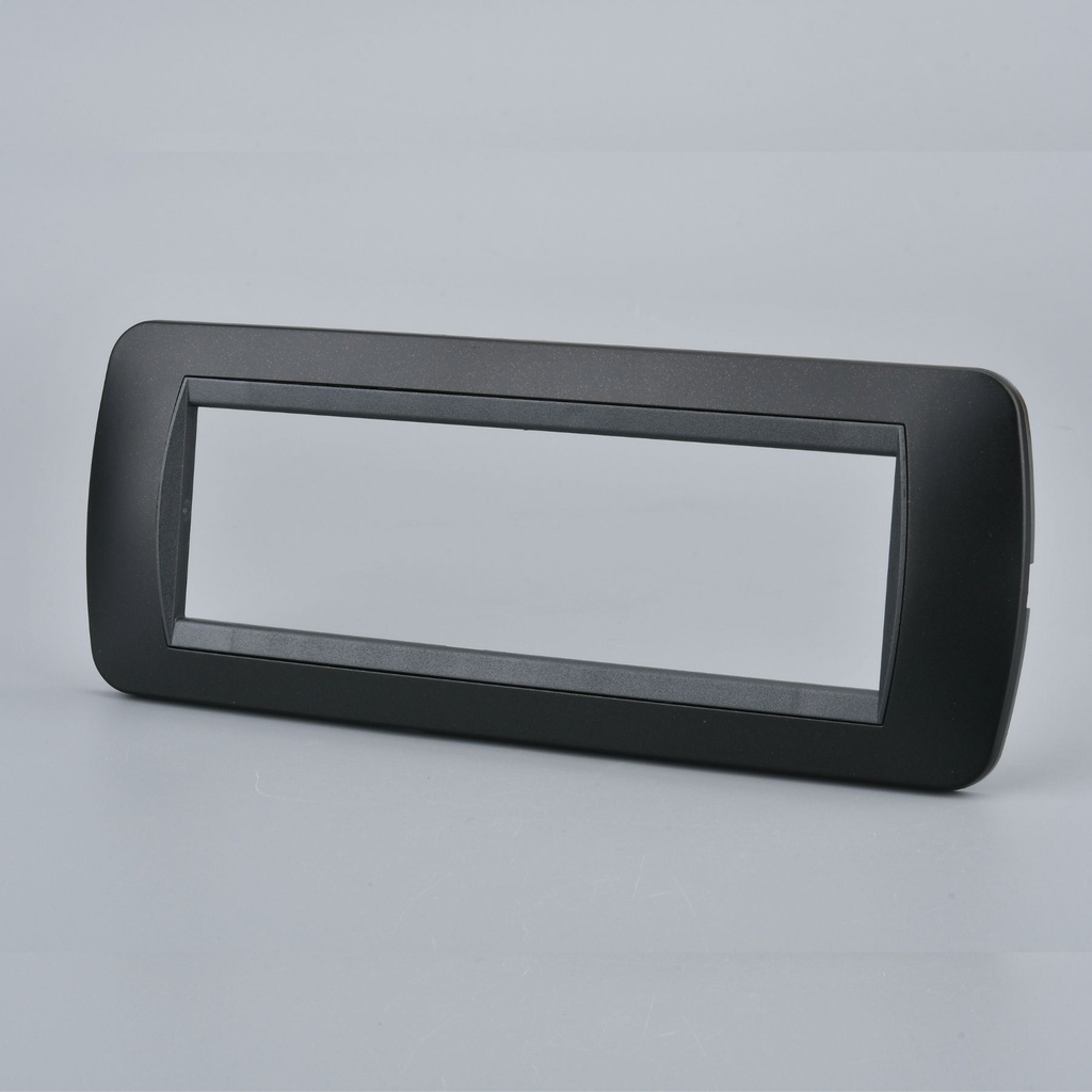 Placca Plastica Ovale MBL 7M Nero Compatibile Bticino Living BLN88702