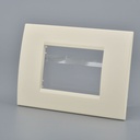 Placca Plastica Quadrata MBL 3M Sabbia Compatibile Bticino Living BLN89309