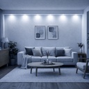 10 Moduli Mattone LED 12V 1,5W 190lm 50×32×15mm Bianco Freddo 6000K IP67, Angolo Asimmetrico 10°X60°, Cavo 8cm Tra 2 Moduli, Totale Lunga 130cm 15W 1900lm