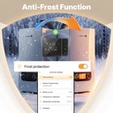 Termostato WIFI 503 Con Batteria, Per Caldaia a Gas Boiler, APP TUYA Smart Life, Quadrata Montaggio da Esterno Oppure Incasso Scatola 503