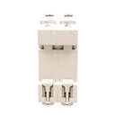 MCB Interruttore Magnetotermico Automatico Curva D 2P 2M 10000A AC 400V IP20 PB8H, Corrente Disponibili 6A 10A 16A 20A 25A 32A 40A 50A 63A 