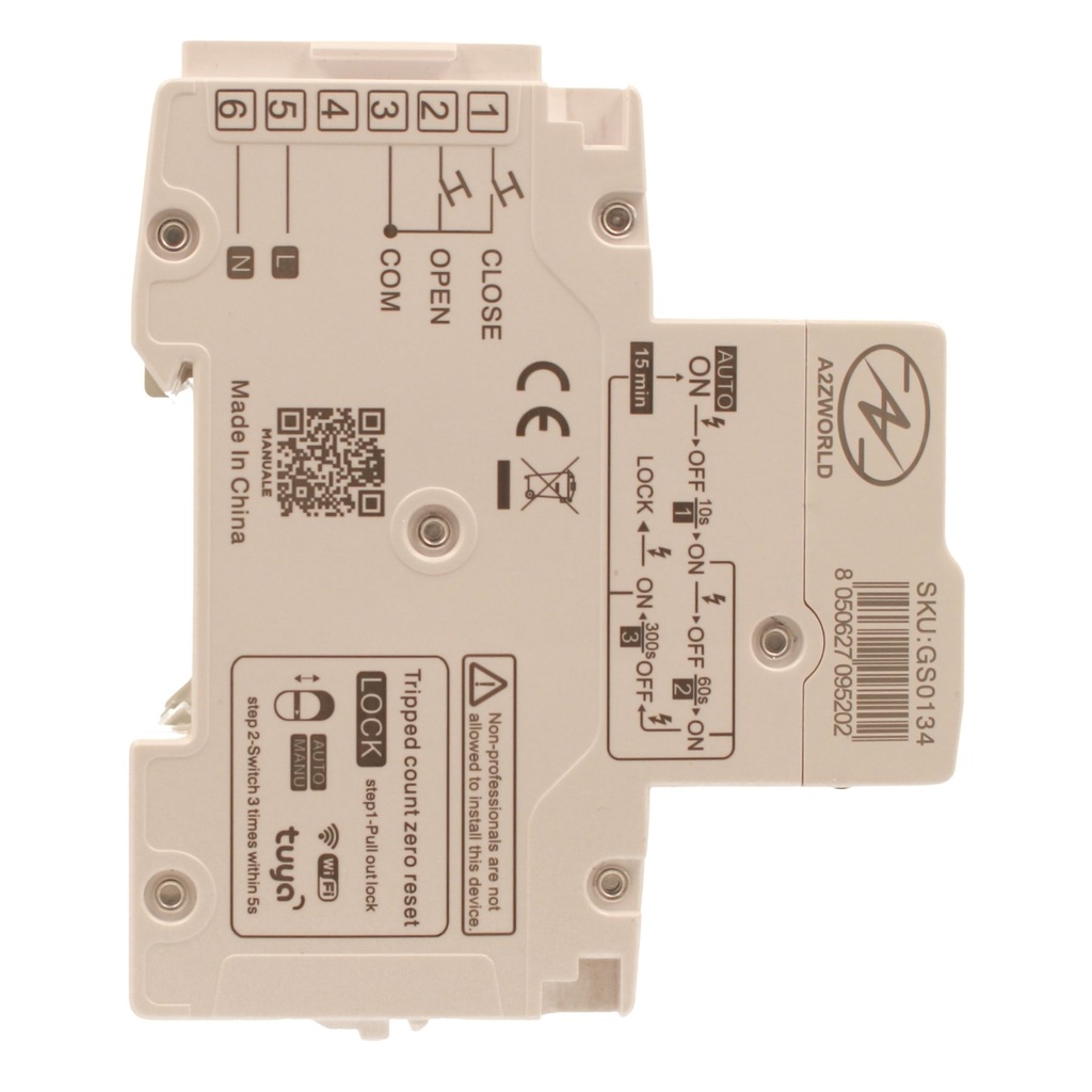 MCB Interruttore Magnetotermico Trifase WIFI Con Riarmo Automatico, 380V 10A Curva C 4P 5M 10000A C10A AC 400V PB8H, Corrente Disponibile 10A 16A 20A 25A 32A 40A 50A 63A