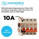MCB Interruttore Magnetotermico Trifase WIFI Con Riarmo Automatico, 380V 10A Curva C 4P 5M 10000A C10A AC 400V PB8H, Corrente Disponibile 10A 16A 20A 25A 32A 40A 50A 63A