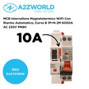 MCB Interruttore Magnetotermico WIFI Con Riarmo Automatico, Curva B 1P+N 2M 6000A AC 230V PN8H, Disponibile 6A 10A 16A 20A 25A 32A