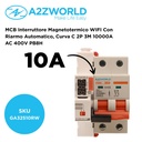 MCB Interruttore Magnetotermico WIFI Con Riarmo Automatico, Curva C 2P 3M 10000A AC 400V PB8H, Disponibili 10A 16A 20A 25A 32A 40A 50A 60A