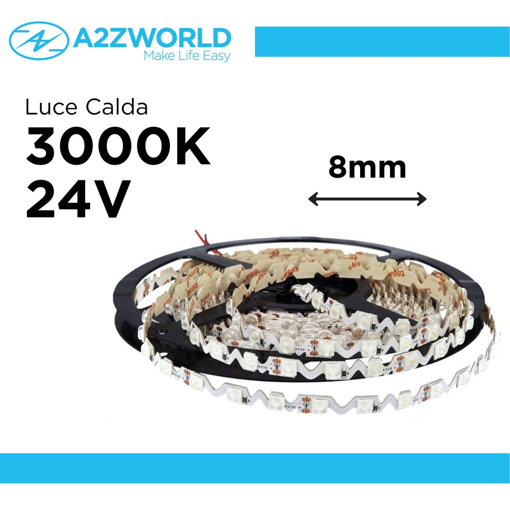24V Bobina Striscia Led Curvabile Ripiegabile Bianco Caldo Con Lente 180 Gradi 20W/M 8mm 300 smd 6060 Per Cassone Pubblicitario Senza Ombra, Disponibili 3000K 4000K 6500K