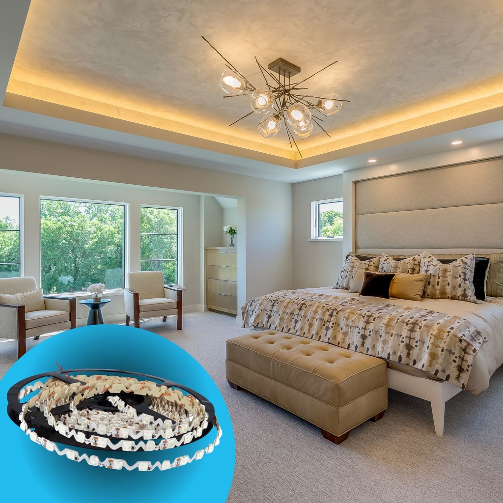 24V Bobina Striscia Led Curvabile Ripiegabile Bianco Caldo Con Lente 180 Gradi 20W/M 8mm 300 smd 6060 Per Cassone Pubblicitario Senza Ombra, Disponibili 3000K 4000K 6500K