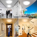 Plafoniera Led Lampada Da Parete Soffitto IP54 Rotondo 12W 1155LM Bulkhead Per Condominio D150X47mm, Disponibili 3000K 6500K