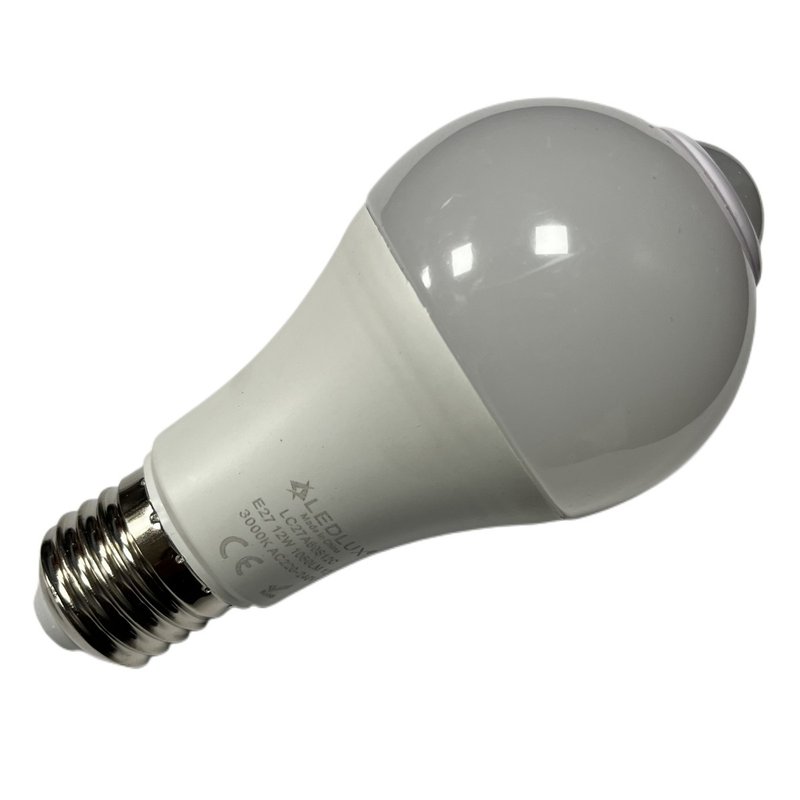 Lampada A Led E27 Con Sensore Movimento Infrarossi 12W 1050 Lumen, Disponibili 3000K 4200K 6500K