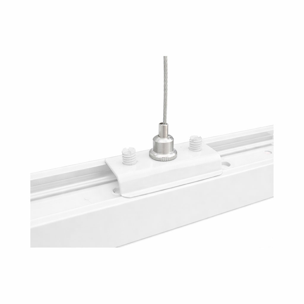 Kit Cavo Sospensione per Binario Monofase Bianco con Filo 200 cm Solo Per un Lato