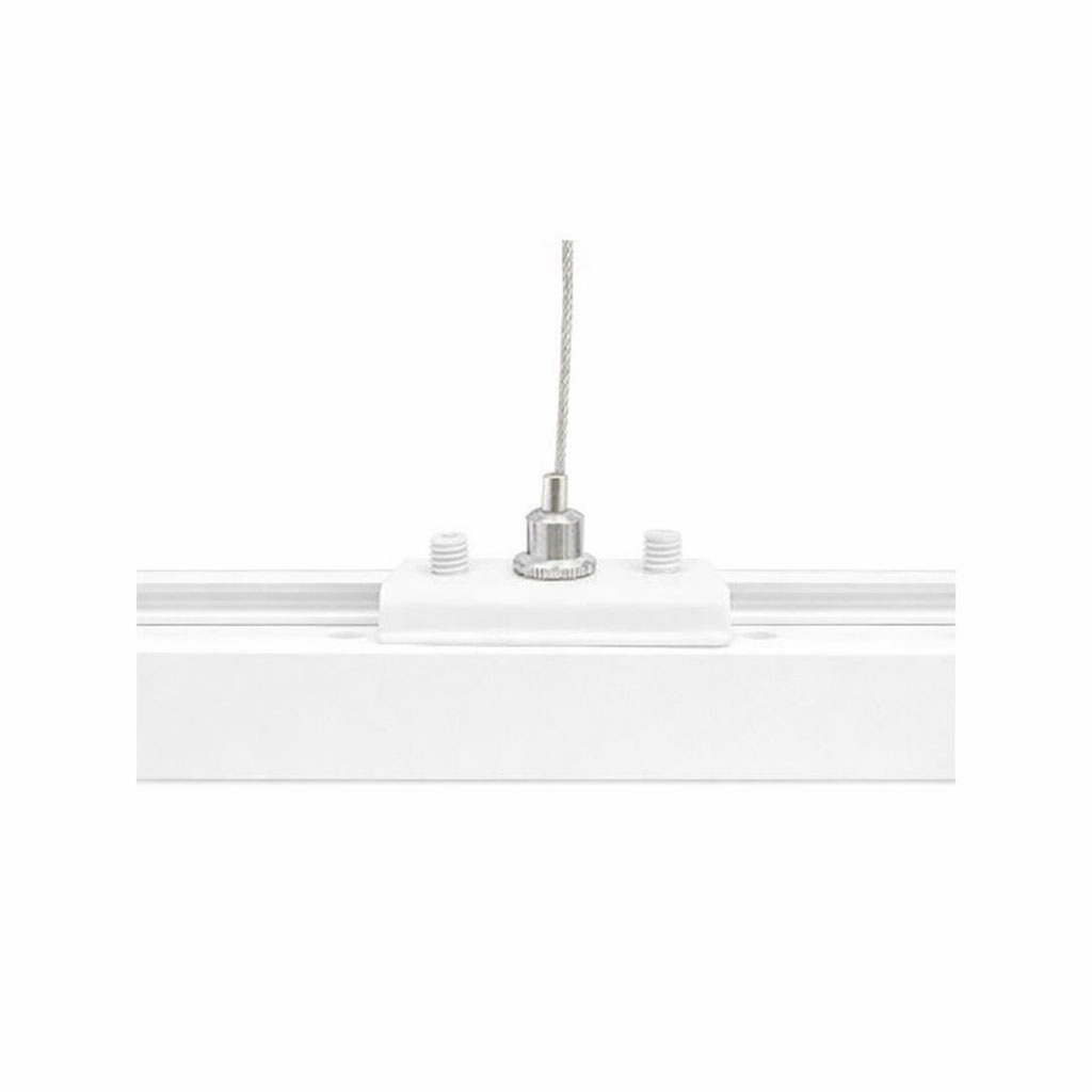 Kit Cavo Sospensione per Binario Monofase Bianco con Filo 200 cm Solo Per un Lato