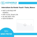 Interruttore Da Scatola 503, Touch Bianco, WIFI 2.4G+BLE+RF 433MHz, Bluetooth BLE Mesh, TUYA Smart Life, 220V 10A, 120X72X38mm Per Scatola 503, IP20,Disponibili 1,2,3 Tasti