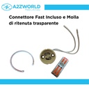 Portafaretto In Gesso Da Incasso, Quadrato 100X100X30mm Bianco Verniciabile Portalampada GU10 e Connettore Fast Incluso