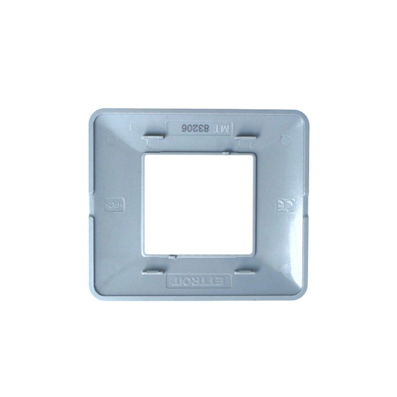 Placca Plastica ETTROIT Serie Solar 2 Posti/Moduli 502 Compatibile Con Bticino Matix, 13 Colori Disponibili - MT83210