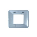Placca Plastica ETTROIT Serie Solar 2 Posti/Moduli 502 Compatibile Con Bticino Matix, 13 Colori Disponibili - MT83210