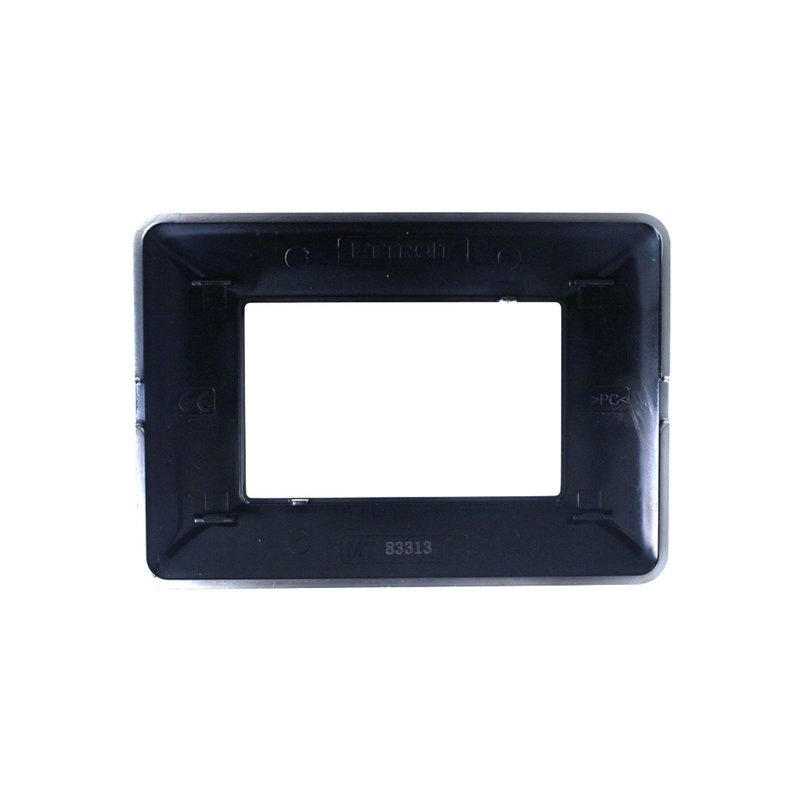 Placca Plastica ETTROIT Serie Solar 3 Posti/Moduli 503, Modello Satinato Compatibile Con Bticino Matix, 5 Colori Disponibili - MT85310