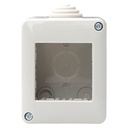 Custodia IP40 Scatola Porta Frutti Da Esterno Bianco Compatibile Con Vimar Plana - EV2502