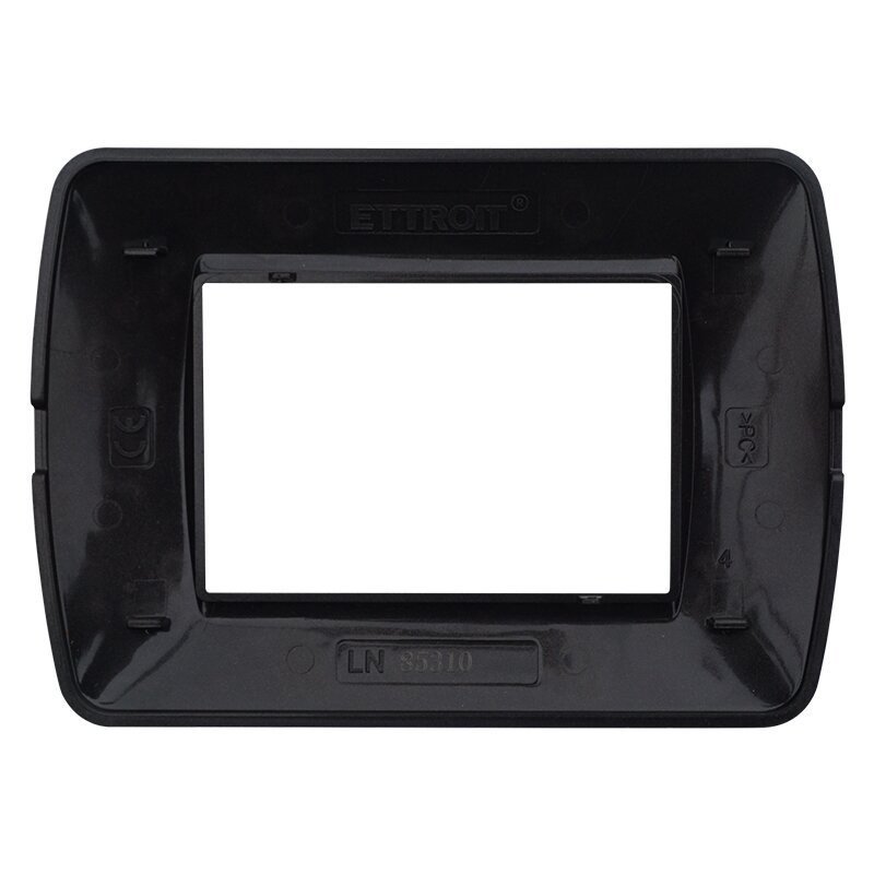 Placca Plastica ETTROIT Serie Space 3 Posti/Moduli 503, Modello Satinato, Compatibile Con Bticino Living, Disponibili Bianco Bronzo Oro Nero Silver - BLN85310