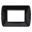 Placca Plastica ETTROIT Serie Space 3 Posti/Moduli 503, Modello Satinato, Compatibile Con Bticino Living, Disponibili Bianco Bronzo Oro Nero Silver - BLN85310