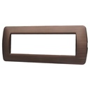 Placca Plastica ETTROIT Serie Space 7 Posti/Moduli 507, Modello Satinato, Compatibile Con Bticino Living, Disponibili Bianco Bronzo Oro Nero Silver - BLN85710