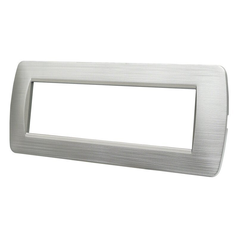 Placca Plastica ETTROIT Serie Space 7 Posti/Moduli 507, Modello Satinato, Compatibile Con Bticino Living, Disponibili Bianco Bronzo Oro Nero Silver - BLN85715