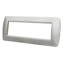 Placca Plastica ETTROIT Serie Space 7 Posti/Moduli 507, Modello Satinato, Compatibile Con Bticino Living, Disponibili Bianco Bronzo Oro Nero Silver - BLN85715