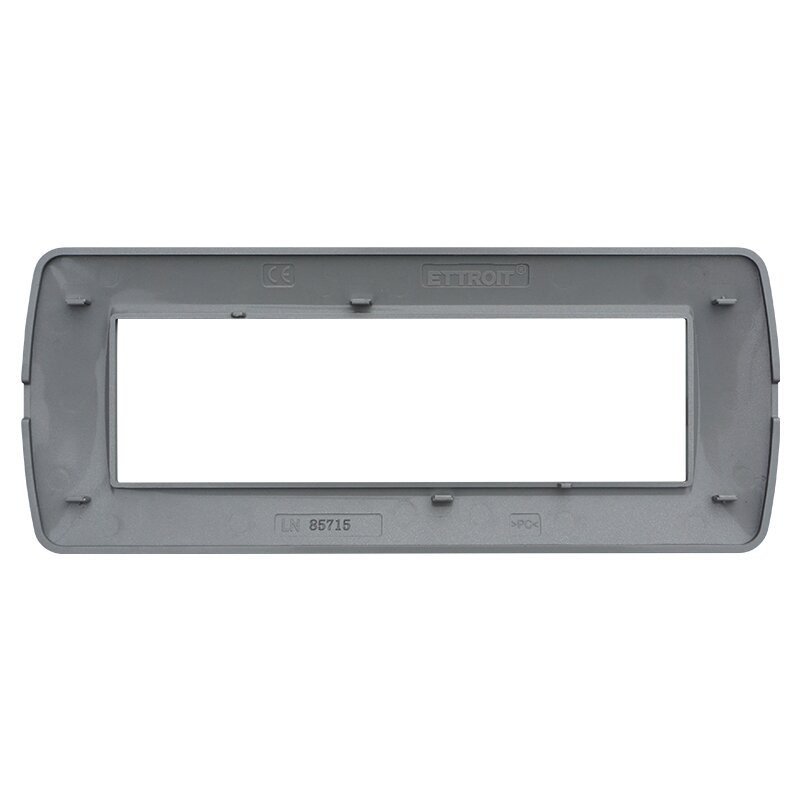 Placca Plastica ETTROIT Serie Space 7 Posti/Moduli 507, Modello Satinato, Compatibile Con Bticino Living, Disponibili Bianco Bronzo Oro Nero Silver - BLN85715