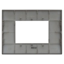 Placca Plastica ETTROIT Serie Venus 3 Posti/Moduli 503 Compatibile Con Vimar Arke, 14 Colori Disponibili - VA83310