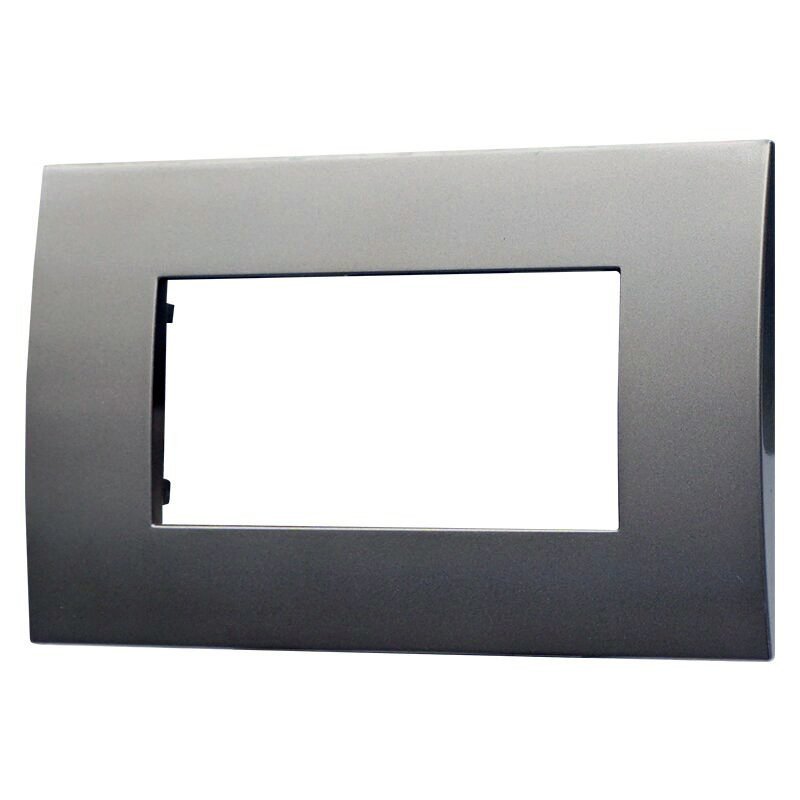 Placca Plastica ETTROIT Serie Venus 4 Posti/Moduli 504 Compatibile Con Vimar Arke, 14 Colori Disponibili - VA83410