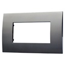Placca Plastica ETTROIT Serie Venus 4 Posti/Moduli 504 Compatibile Con Vimar Arke, 14 Colori Disponibili - VA83410