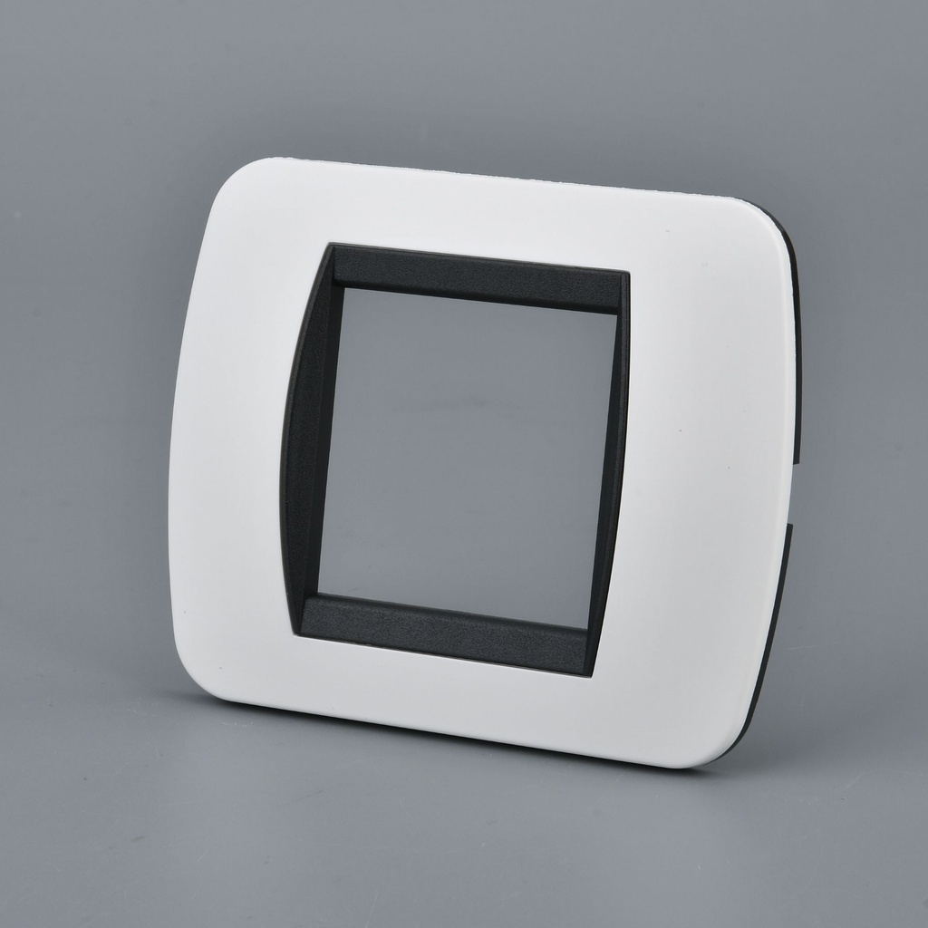 Placca Plastica Ovale MBL 2 Moduli/Posti Compatibile Bticino Living 3 Colori Disponibili - MBL70211