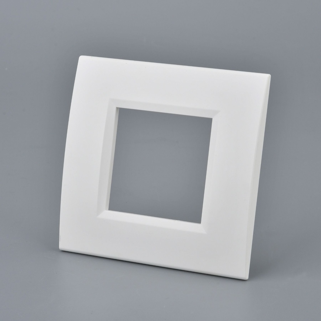 Placca Plastica Quadrata MBL 2 Moduli/Posti Compatibile Bticino Living, 3 Colori Disponibili - MBL74211