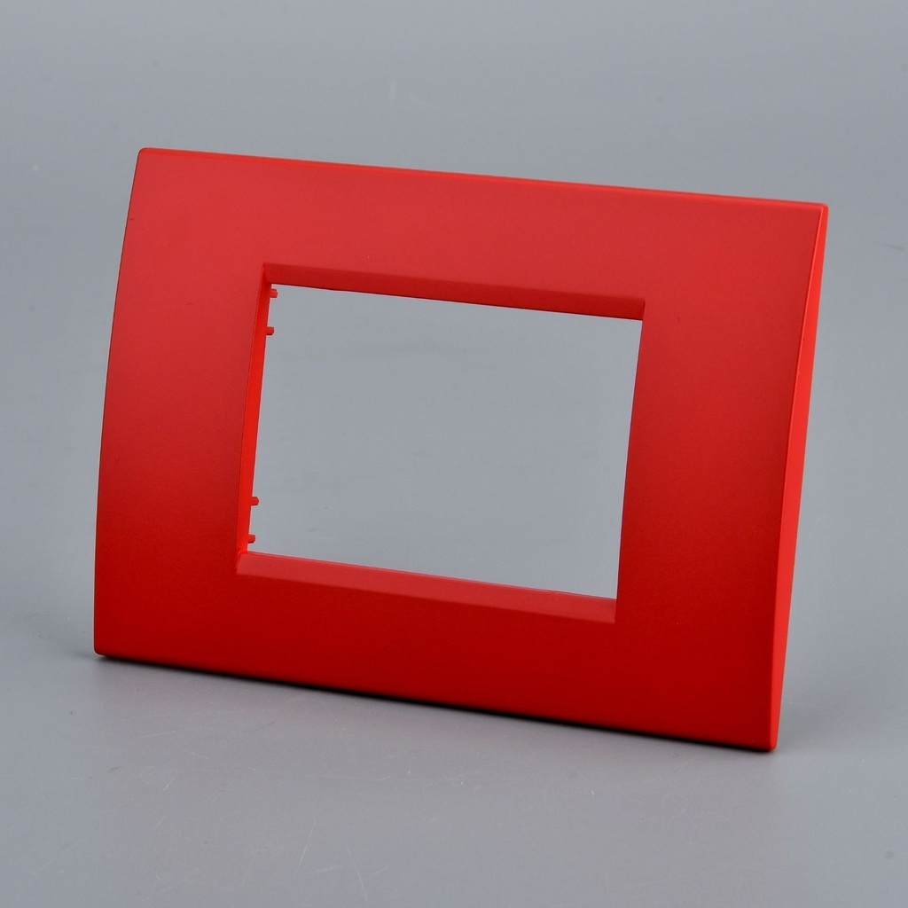 Placca Plastica Quadrata MBL 3 Moduli/Posti Compatibile Bticino Living, 15 Colori Disponibili - MBL74314