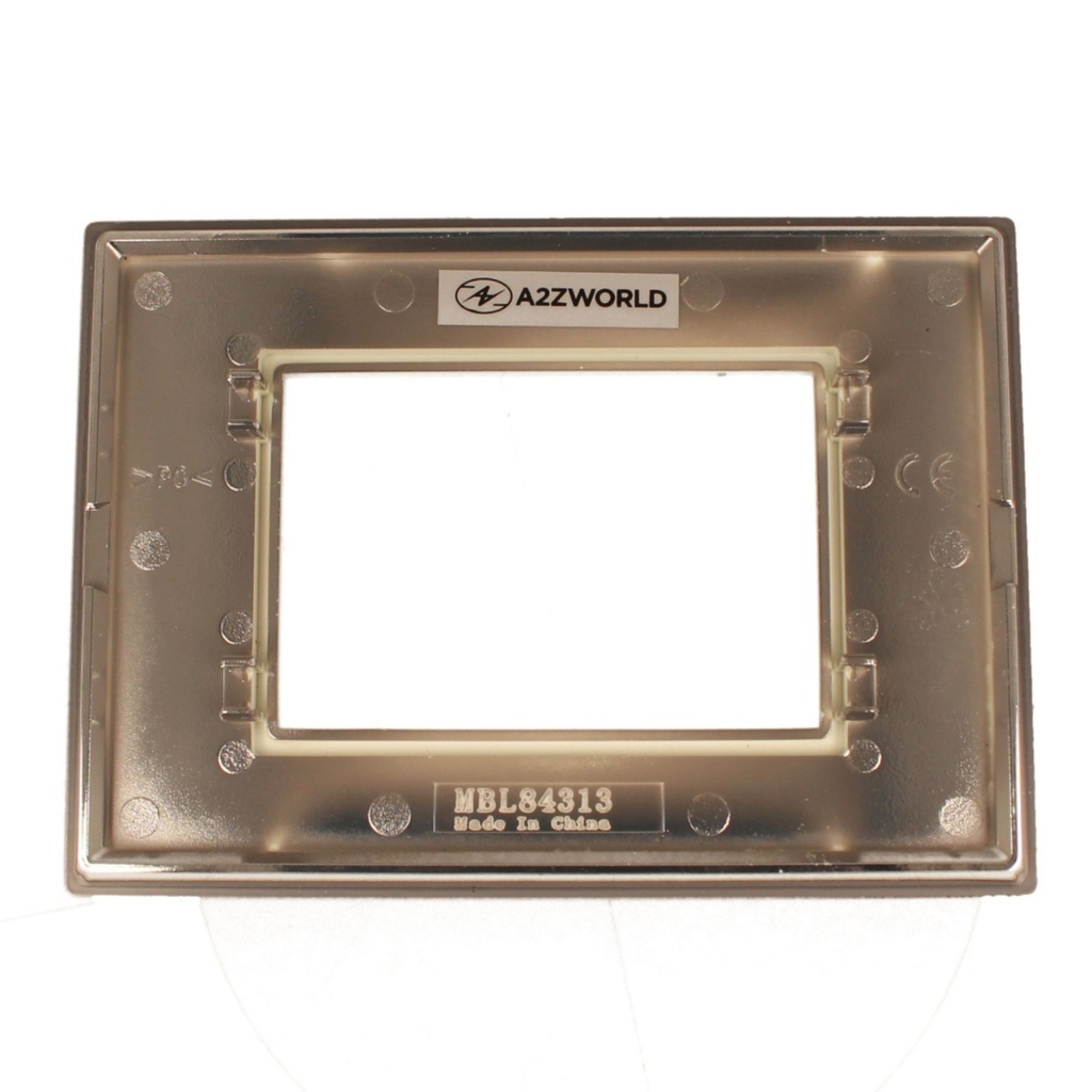 Placca Quadrata In Vetro Temperato MBL 3 Moduli/Posti Compatibile Bticino Living 3 Colori Disponibili - MBL84313